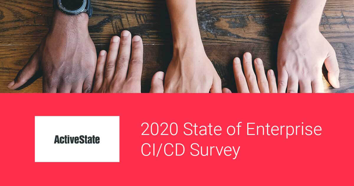 activestate CI CD survey 2020