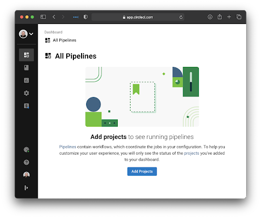 CircleCI dashboard