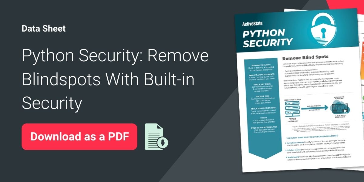 Python Security Datasheet Graphic