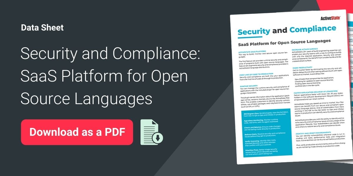 Security and Compliance SaaS Platform for Open Source Languages Graphic