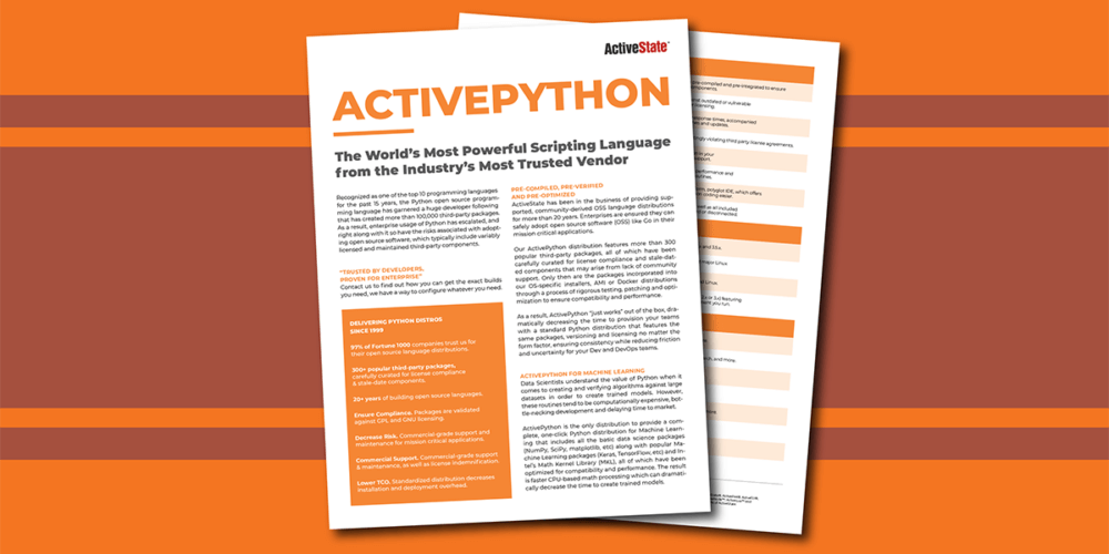 ActivePython: Precompiled, Pre-verified, Pre-optimized