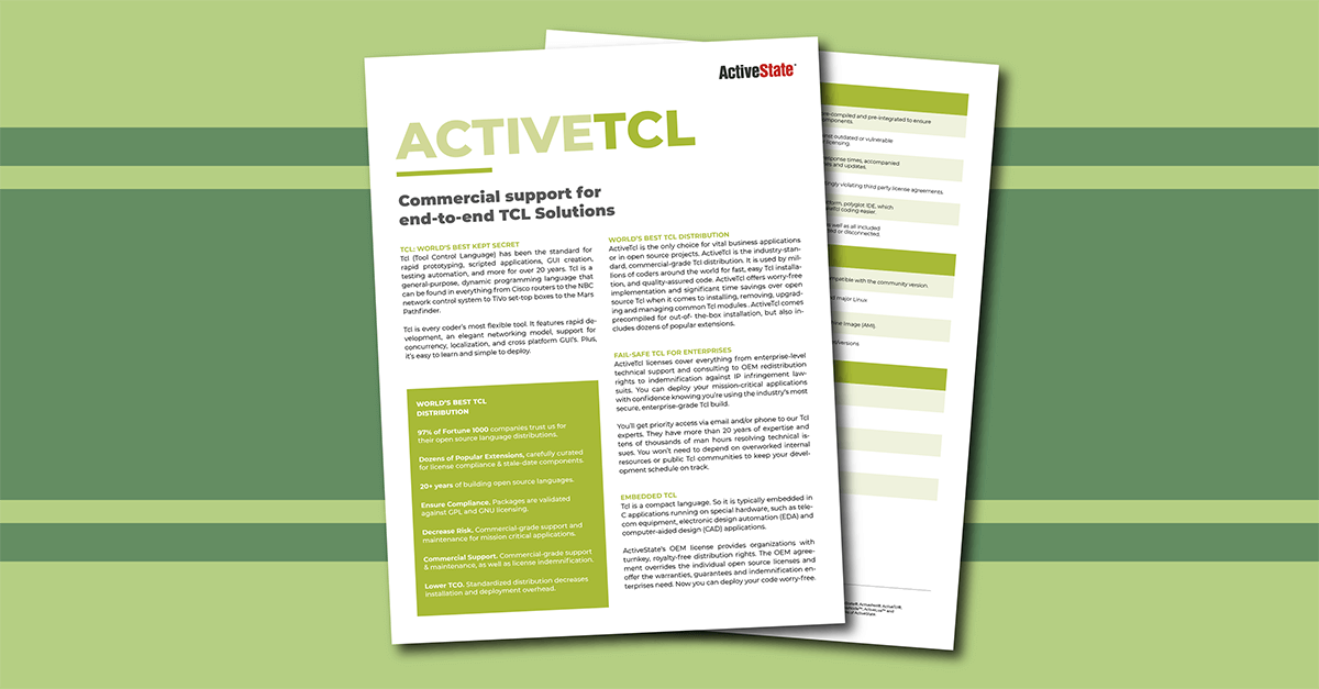 ActiveTcl: Leading Tcl Distribution