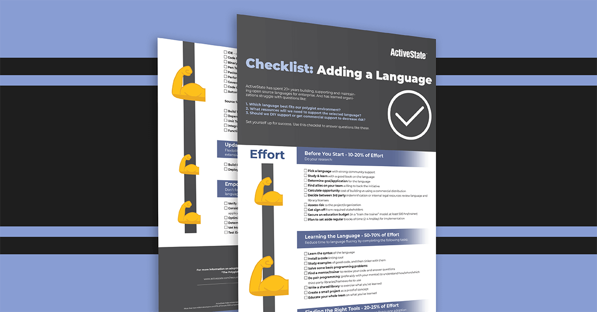 Adding a Programming Language Checklist