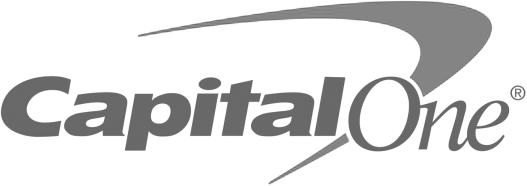 Capital One logo grayscale