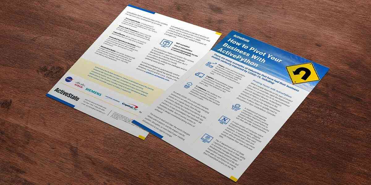 Datasheet COVID-19 Business Impact: Pivoting faster with ActivePython