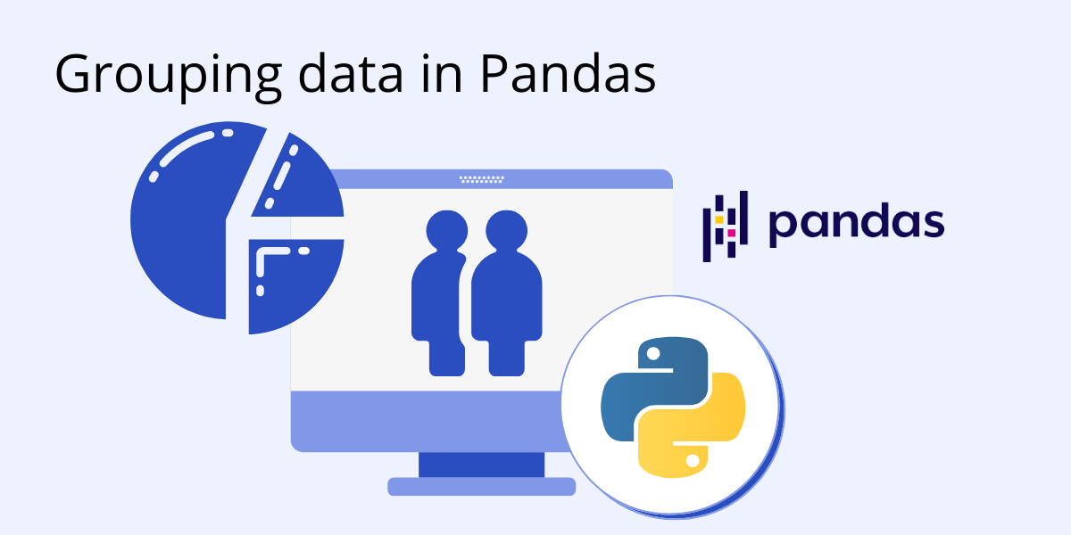 Pandas grouping. Pandas Python logo. Datum Group.