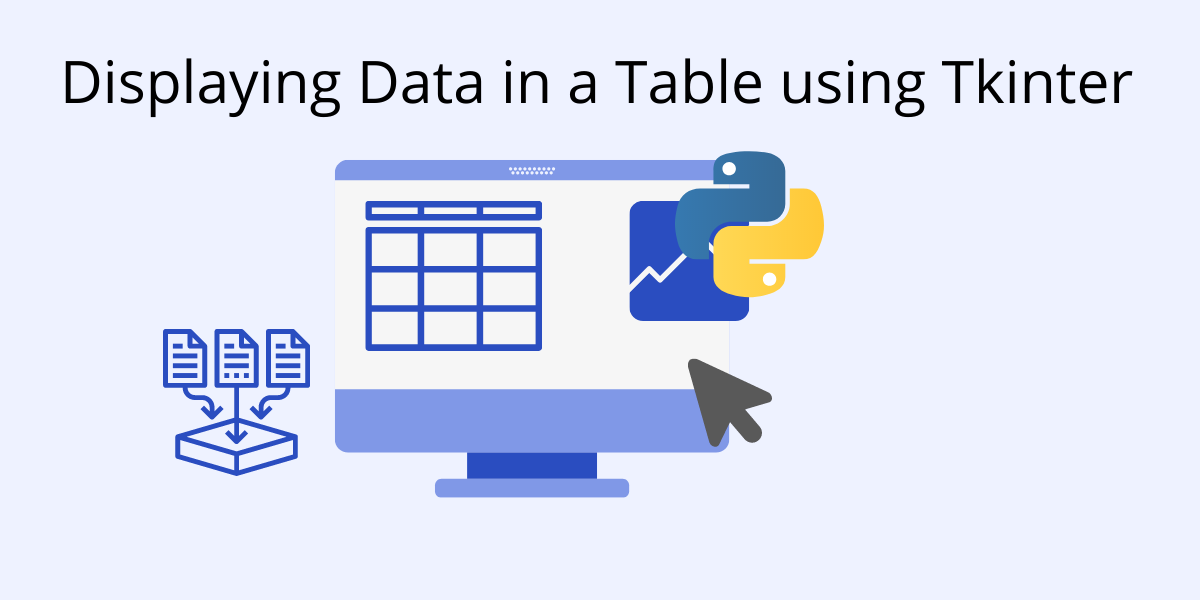 How Display in a Table using Tkinter -