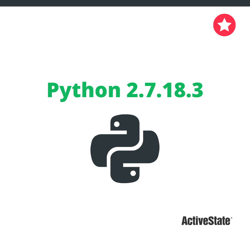 Python 2.7.18.3 Update Image