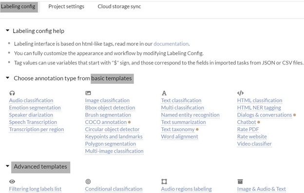 how to label ML data workflow configuration